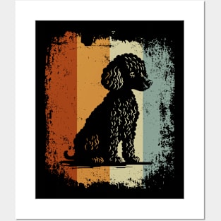 Retro Style Vintage Design Toy Poodle Dog Posters and Art